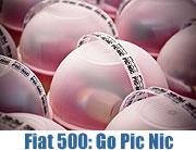 Fiat 500 feiert 4. Geburtstag mit seinen Fans am 03.07.2011 "Fiat 500 Pic Nic" am Haus der Kunst mit 500 exklusiven Fiat 500 Designer Pic Nic Körben samt leckerem Inhalt (Foto. Fiat)